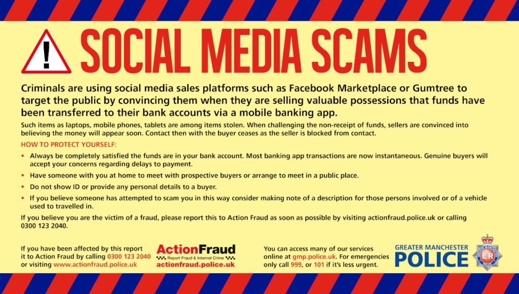 Last Week’s Crimes – And Warning About Social Media Scams | Cheadle ...